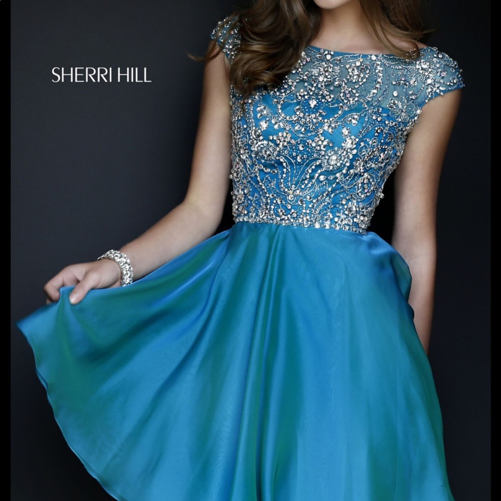 Sherri Hill 32320 16 Teal